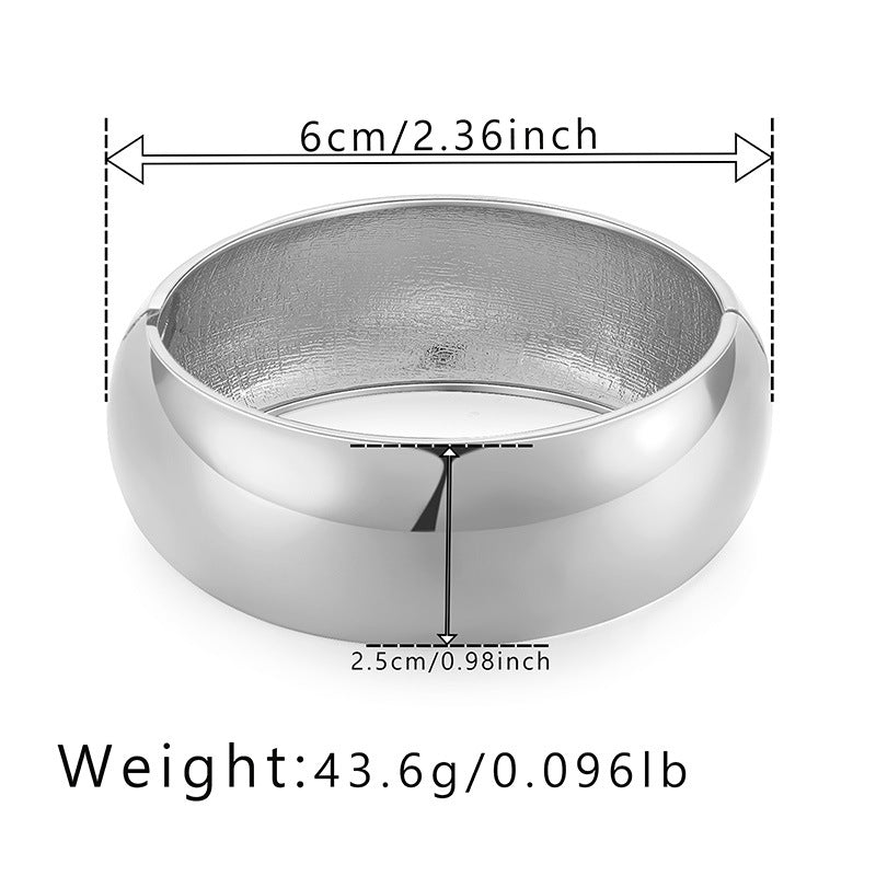 Wholesale Jewelry Simple Style Commute Solid Color Alloy Plating Bangle