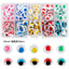 Simple Style Colorful DIY Eye Stickers for Jewelry and Craft Decoration - 1 Box