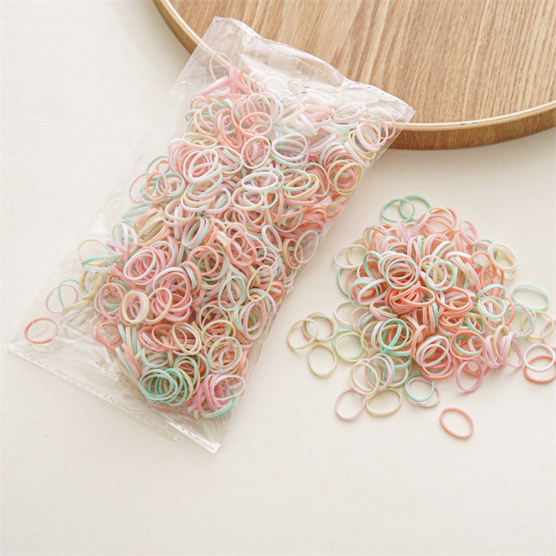 Simple Style Elastic Hair Bands for Girls - Colorful and Gentle on Hair