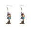 1 Pair Grinch Cartoon Character Acrylic Drop Earrings for Christmas Holiday