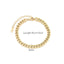 18K Gold Plated Stainless Steel Double Layer Cuban and Snake Chain Bracelet