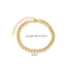 18K Gold Plated Stainless Steel Double Layer Cuban and Snake Chain Bracelet