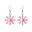 Sweet Flower Alloy Resin Women'S Drop Earrings 1 Pair