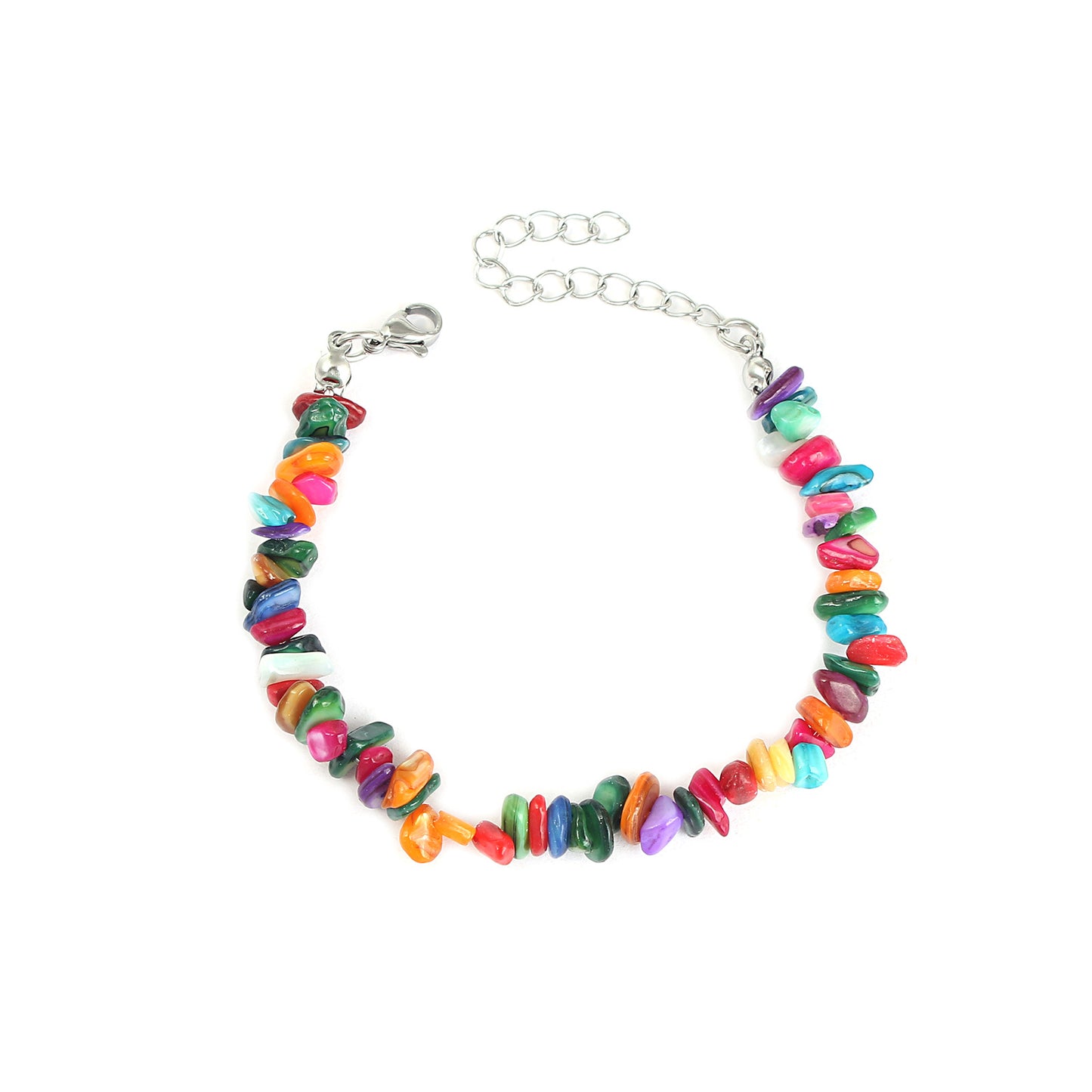 Colorful Geometric Shell Handmade Beaded Bracelets for Women