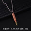 Punk Bullet Stainless Steel Pendant Necklace with Retro Hip Hop Style