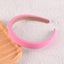 Fashion Candy Color Solid Sponge Wide Headband for Women