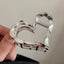 Vintage Heart-Shaped Alloy Hair Claw Clip