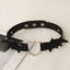 Vintage Gothic Spider Skull Leather Choker Necklace for Women