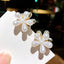 Women's Floral Pearl Hair Claw Clip for Girls and Kids