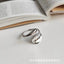 Fashion Geometric Gold Plated S925 Silver Waterdrop Ring