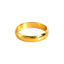 Vacuum-Plated Glossy Gold Couple Engagement Rings - Niche Design Index Finger Rings