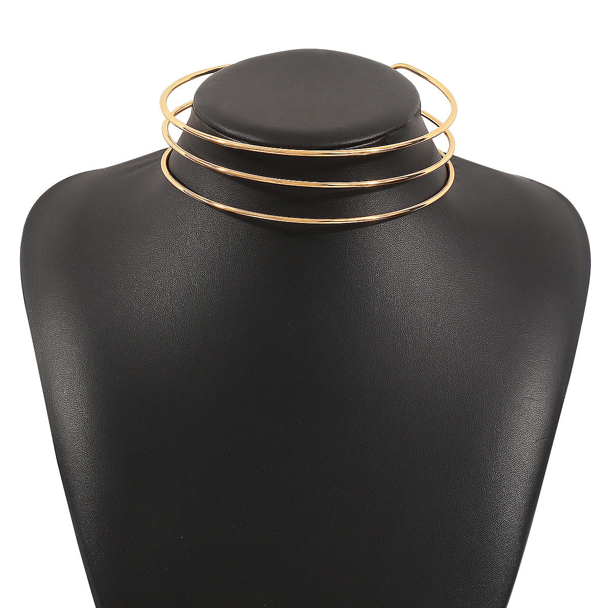 Hip-Hop Punk Geometric Metal Choker Necklace