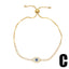 Fashion Evil Eye Blue Zircon Copper Bracelet