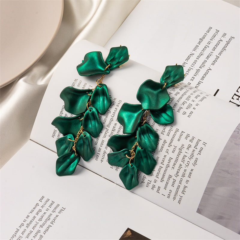 IG Style Retro Flower Arylic Plating Women'S Drop Earrings