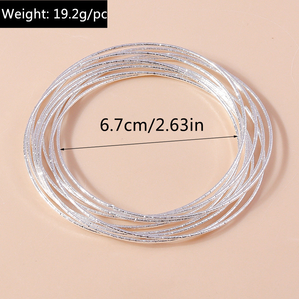 Simple Style Solid Color Zinc Alloy Women's Bangle