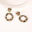 Fashion Alloy Rhinestone Round Earrings for Women