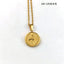 December Flower Pendant Necklace - 18K Gold Plated Stainless Steel Jewelry