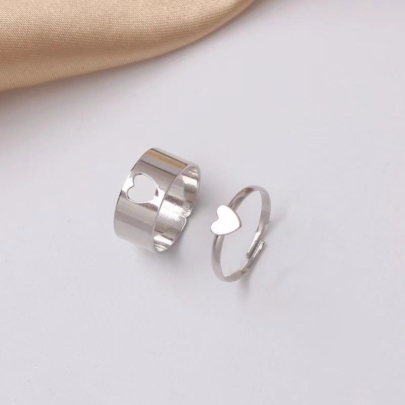 Fashion Geometric Hollow Adjustable Dinosaur Ring Set - Trendy Minimalist Jewelry