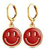 1 Pair Cartoon Style Smiley Face Alloy Enamel Unisex Earrings