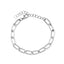 Geometric Alloy Plated Women's Cuban Chain Bracelet