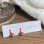 Fashion Santa Claus Christmas Socks Alloy Enamel Women'S Ear Studs 1 Pair