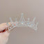 Children's Geometric Pearl Alloy Crown Hair Comb