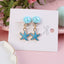 1 Pair Kids' Cartoon Unicorn Star Moon Butterfly Alloy Drop Earrings Ear Clips