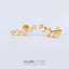 Heart Shape Snake & Butterfly Zircon Titanium Steel Lip and Ear Stud