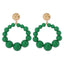 Sweet Geometric Beaded Candy Color Drop Earrings