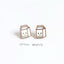 1 Pair Simple Style Food & Letter Wood Print Women's Stud Earrings