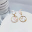 Fashion Cartoon Enamel Butterfly Bow Drop Earrings