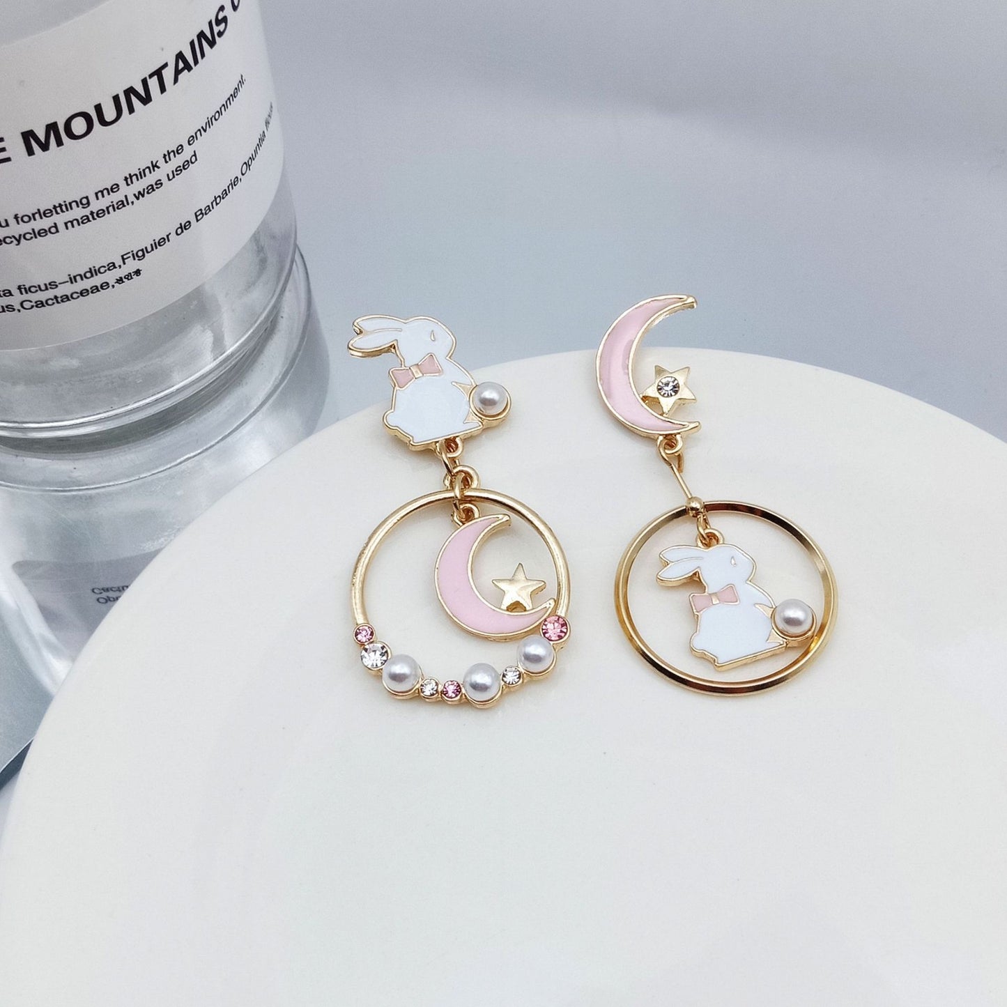 Fashion Cartoon Alloy Enamel Stoving Varnish Drop Earrings