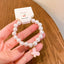 Cute Cartoon Character Acrylic Beaded Kid's Pearl Princess Bracelet - Ocean Wind Alloy Student Jewelry