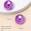 Candy Color Acrylic Round and Star Stud Earrings for Women