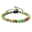 Ethnic Natural Stone Agate Beaded Adjustable Yoga Bracelet