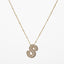 IG Style Minimalist Letter Zircon Pendant Necklace - Gold & Silver Plated