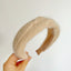 Solid Color Knit Hair Band - Cross Knot Plush Headband for Winter