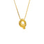 304 Stainless Steel Gold Plated Bubble Letter Necklace