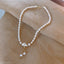 Elegant Baroque Freshwater Pearl Gold Plated Pendant Necklace