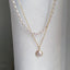 Simple Double-Layer Pearl Choker Necklace