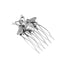 Retro Diamond Pearl Leaf Hair Comb Clip