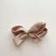 Children's Retro Bow Knot Corduroy Hair Clip with Gold Dot Design