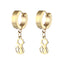 Simple Cat Stainless Steel Clip-On Earrings