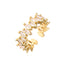 Fashion Geometric Gold Plated Zircon Open Ring