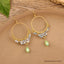 Bohemian Shell Tassel Mesh Earrings with Synthetic Gemstones