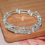 Elegant Geometric Crystal Rhinestone Multi-Layer Women's Bangle Bracelet