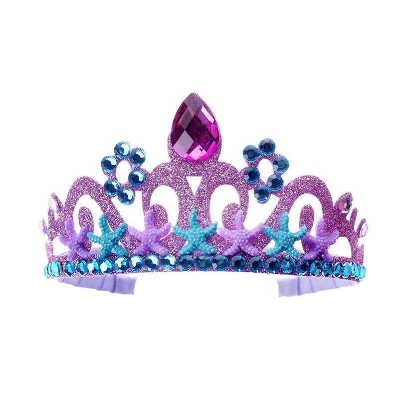 Mermaid Princess Crown Hairband for Children - Ocean Theme Party Headwear Accessories