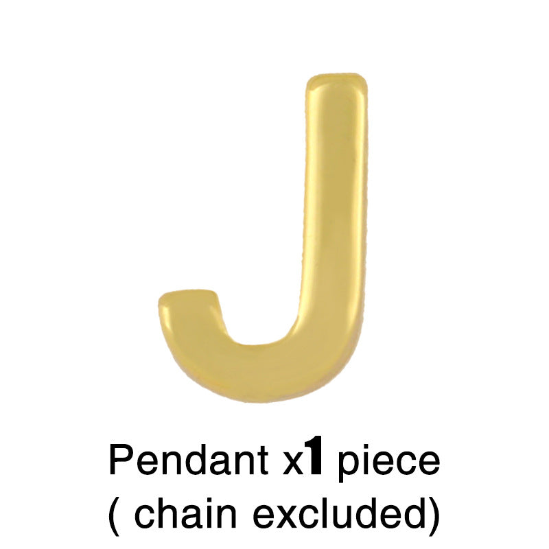 18k Gold Plated Alphabet Pendant Necklace - Minimalist Initial Choker Chain