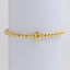 18k Gold Plated Copper Beaded Alphabet Stretch Bracelet