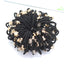 Women's Geometric Star Hair Tie with Gold Bead Accent